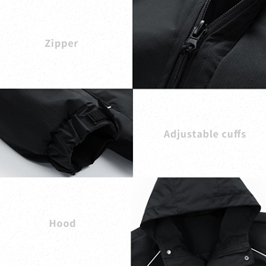 Vente en gros : Sweat à capuche zippé pour homme, coupe personnalisée, nouvelle mode, tendance, motif araignée, couleur unie, brodé - Product Image 2