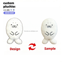 Coussin en peluche phoque blanc doux, adorable animal marin en peluche, décoration de canapé Kawaii, cadeau pour enfants