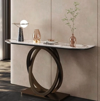 Vente populaire Table d'entrée de meubles de maison/Console supérieure en marbre pour salon chambre XG003