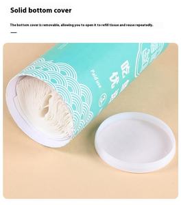 Yumuşak bakire odun hamuru kutu mendil 3 kat araba silindir doku tüp seyahat için uygun kağit kutu 2 kat katmanlar ile - Product Image 3