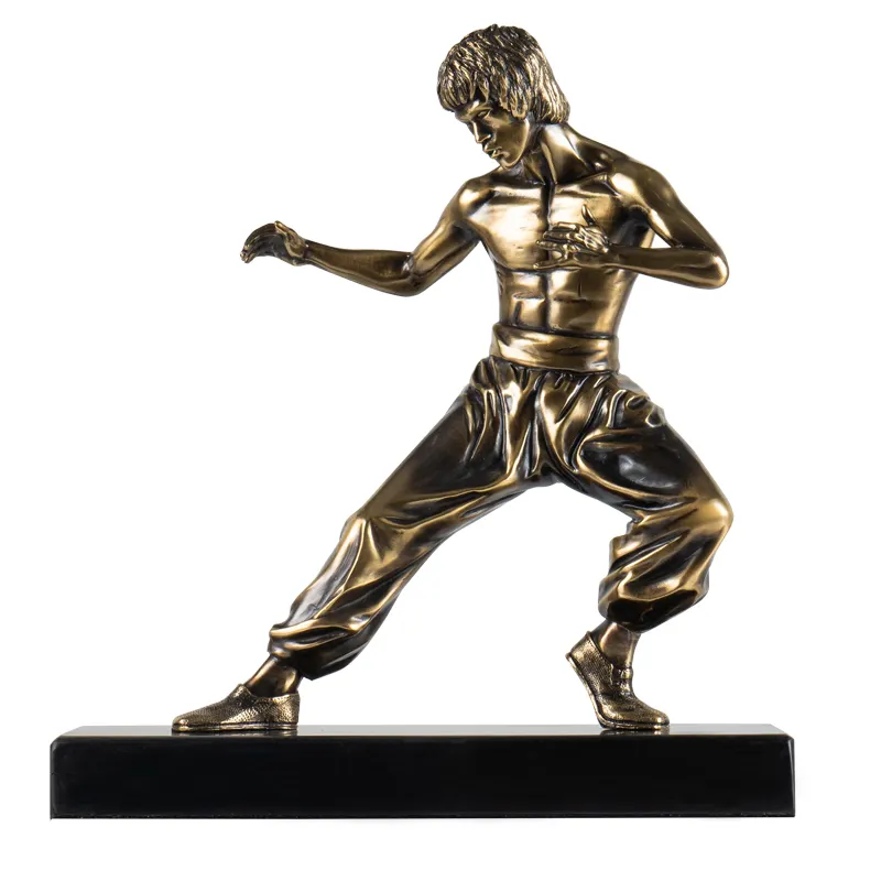 Home Deco Hotel Deco Brons Bruce Lee <span class=keywords><strong>Sculptuur</strong></span>