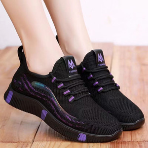 Women's <b>Old</b> Beijing Cloth Shoes, Fly Knit Comfortable Walking Shoes, Soft Sole Non-slip Casual Sports Sneakers - Product Image 4