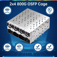 GLGNET SFP 1x4 Port Cage Assembly Dissipateur de chaleur Tube optique Hot Pluggable |   Routeur commutateur Ethernet 10G |   OEM ODM Disponibles