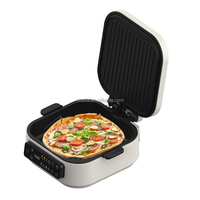 Four à pizza électrique Aifa en acier inoxydable, automatique, extérieur, écran tactile LED, revêtement antiadhésif, 2000W, grande capacité, usage domestique