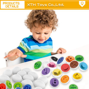 Lettres correspondant oeufs 26 pièces Alphabet couleur trieur Puzzle Pâques <span class=keywords><strong>Bingo</strong></span> jeu apprentissage motricité fine Montessori cadeau pour les enfants - Product Image 4