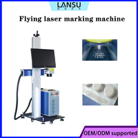 Machine de marquage laser à fibre optique en ligne 30W 40W pour la marquage des codes de date et des numéros de série sur les lignes de production