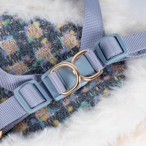 ชุดสายรัดสุนัขแบบตาข่ายไนลอนปรับได้ ระบายอากาศ พร้อมปลอกคอและสายจูงสำหรับลูกสุนัข แมว และสัตว์เลี้ยงขนาดเล็ก ไซส์ <span class=keywords><strong>M</strong></span> มีสินค้าในสต็อก - Product Image 3