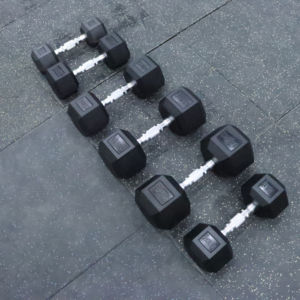 Manubri Esagonali in Gomma in Offerta, Set di Manubri Esagonali per Sollevamento <span class=keywords><strong>Pesi</strong></span> 5kg 10kg 50kg 50LBS - Product Image 6