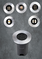 Projecteur LED extérieur encastré IP65 étanche en acier inoxydable, réglable, motif nid d'abeille, pour jardin et sol