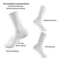 Chaussettes de cheville Crew de concepteur personnalisé de haute qualité Logo Grip lettres brodées saison d'automne Position inférieure quantité minimale de commande 10 paires