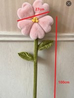 Fiori Artificiali Giganti in Tessuto con Foglie per Decorazioni di Vetrine, Feste e Matrimoni