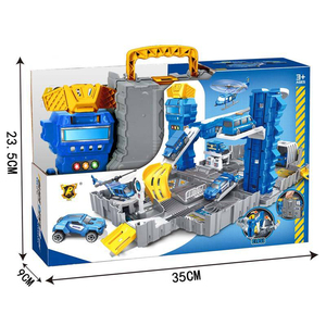 Jouets <span class=keywords><strong>de</strong></span> Garage faciles à assembler, nouveaux jouets <span class=keywords><strong>de</strong></span> Parking, Center <span class=keywords><strong>de</strong></span> Police, scène <span class=keywords><strong>de</strong></span> Parking, ensemble <span class=keywords><strong>de</strong></span> jeu pour enfants, valise Portable - Product Image 4