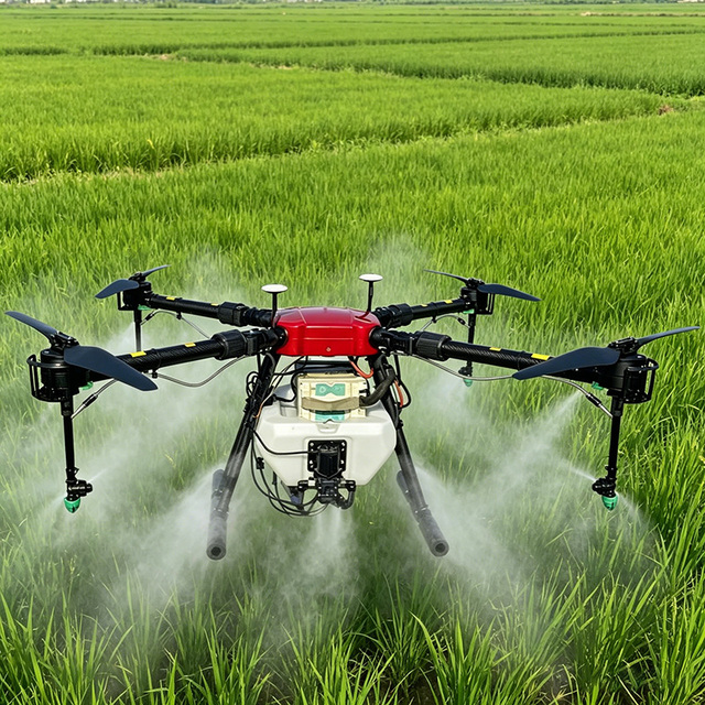 High Efficiency Agriculture Unmanned Aerial Vehicle Frame Remote Control Crop Spraying 10L Tank Pesticide