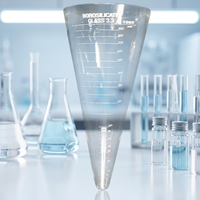 Cylindre gradué en verre borosilicate MAYALAB 3.3 de 1000 ml, testeur de qualité de l'eau avec plage de température de -10 à 135 °C
