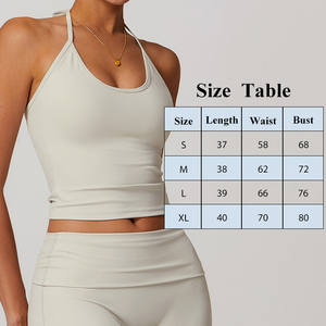 حزام جديد معلق الرقبة جميلة الظهر مع حصيرة الصدر للياقة البدنية ضيق عارضة سرعة التجفيف أعلى للنساء - Product Image 5