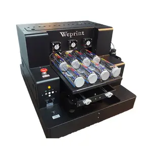 WEPRINT-impresora UV A3 con efecto barniz automático, máquina de impresión personalizada, taza, botella, funda de teléfono, 8 unidades