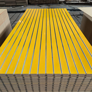 Slot <strong>Board</strong> Melamine Faced Slot MDF Board15mm 18mm Slotted MDF <strong>Board</strong> <strong>Slat</strong> Wall Panel Slatwall MDF <strong>Board</strong> - Product Image 1