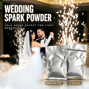 Polvo para Máquina <span class=keywords><strong>de</strong></span> Chispas Frías, Efecto Especial, para Eventos <span class=keywords><strong>de</strong></span> Boda, Uso en Interiores y Exteriores, 200g, Titanio Ti Eu, Tipo Cola, Mediano - Product Image 4