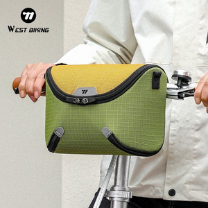 Sac de vélo portable WEST BIKING, sacs avant pour vélo, paniers avant, sacs de transport avant, installation facile et rapide, sac pour guidon de vélo - Product Image 4