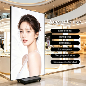 จอแสดงผล LED แบบพับได้สามทบ P1.538 สำหรับใช้งานภายในอาคาร ความสว่างสูง 800cd ทนทานต่อแรงกระแทก เชื่อมต่อไร้รอยต่อ กันน้ำ จอ LED ต้อนรับ - Product Image 3
