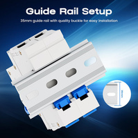 Mini Disjoncteur CA Montage sur Rail DIN Déclenchement Thermomagnétique Interrupteur de Sectionnement CA Solaire C32 Plastique 6A 10A 16A 25A 40A 63A