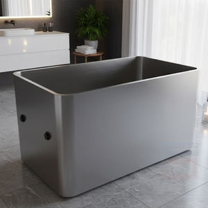 1320mm buz küvet paslanmaz çelik soğuk dalma yuvarlak köşe küvet yuvarlak kenarları ile soğuk dalma küvet - Product Image 1