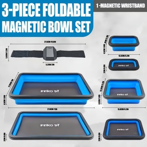 Bandeja de Almacenamiento Plegable de Silicona Seiko Dy, Rectangular, 1-3L, Organizador Magnético de Piezas con Correa para Reloj, para Almacenamiento en Almacén - Product Image 2