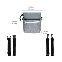 Sac de voyage pour chien, sac d'entraînement pour friandises, croquettes, jouets, accessoires pour animaux de compagnie, sac de rangement à la taille, sac de friandises pour l'entraînement des chiens