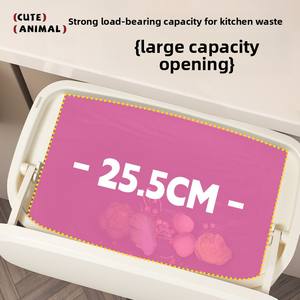 Cubo de basura de pared para uso doméstico con tapa, modelo colgante alto, sin necesidad de agacharse, gran capacidad - Product Image 4