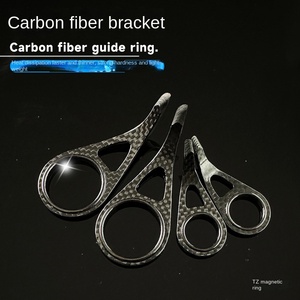 Soporte de anillo guía de fibra de carbono, caña de pescar, accesorios de <span class=keywords><strong>pesca</strong></span> inferiores de carpa, modelo KW, <span class=keywords><strong>Kit</strong></span> de modificación DIY - Product Image 3