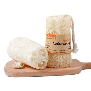 Venta al por mayor 100% naturaleza Luffa biodegradable exfoliante personalizado baño corporal esponja natural Loofah