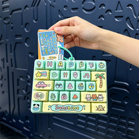 Gantungan Kunci Keyboard Alfabet Kartun Lucu 26 Huruf Mainan Tekan Gelembung Mini Portabel Pereda Stres Liontin Tas Ransel Hadiah