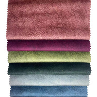 Tissus d'ameublement en velours imprimé à pois 100% polyester tricoté, économiques, pour canapés, meubles et voitures
