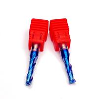 맞춤형 1/4 1/8 3/8 1/2 mm 솔리드 카바이드 2날 스파이럴 업컷 밀링 커터 엔드밀 10개 MOQ ODM OEM