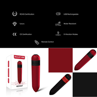 Mini vibromasseur premium 9 modes en silicone sûr pour le corps, stimulateur clitoridien pour femmes, format voyage, jouet sexuel pour adultes