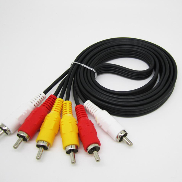 High Quality RCA Audio Cable with Combination Shielding PVC Jacket 2 RCA to 2 RCA Nickel Plated Male Male for HDTV Computer