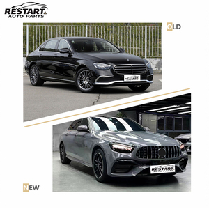Kit Carrozzeria in Plastica Restart Adatto per Mercedes Benz Classe <span class=keywords><strong>E</strong></span> W213 2021-2023 Fino a E63 AMG con Paraurti Anteriore <span class=keywords><strong>e</strong></span> Posteriore <span class=keywords><strong>e</strong></span> Griglia - Product Image 3