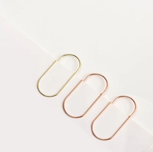 Clips en papier or rose 50 mm, format jumbo, antidérapants, en acier, marque-pages, clips pour mémos, supports de papier de bureau tendance - Product Image 4