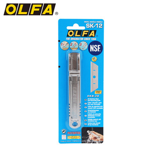 Cuchillo utilitario <span class=keywords><strong>de</strong></span> <span class=keywords><strong>seguridad</strong></span> autorretráctil <span class=keywords><strong>OLFA</strong></span> ()-Cortador <span class=keywords><strong>de</strong></span> cajas semiautomático <span class=keywords><strong>de</strong></span> acero inoxidable multiusos - Product Image 1