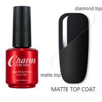 15ml Gel fonctionnel Nail Art Base Coat Diamond Top Coat Matte Top Coat Gel Soak Off pour vernis à ongles Gel