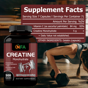 ซื้อแคปซูลครีเอทีนโมโนไฮเดรตคุณภาพสูงแบบขายส่ง พร้อมวิตามินซีเสริม ช่วยเพิ่มพลังงาน บำรุงสมองและกล้ามเนื้อ - Product Image 2