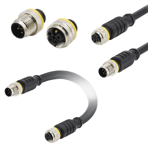 ซัพพลายเออร์ขั้วต่อ M12 5 ขา รหัส L ปลั๊กตัวผู้ ตัวเมีย ซ็อกเก็ต ฝาครอบกันน้ำ สายเชื่อม ขั้วต่อพลาสติกแบบวงกลม M12 - Product Image 3