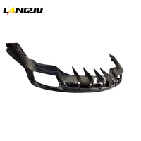 Pièce de modification de voiture Langyu séparateur arrière pièces de carrosserie en Fiber de carbone sèche lèvre de pare-chocs arrière pour Porsche Panamera 971 diffuseur arrière