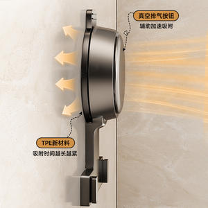 ที่ใส่กล่องกระดาษทิชชูแบบติดผนังทรงกลมกันน้ำไม่ต้องเจาะห้องน้ำใช้ในบ้าน - Product Image 1