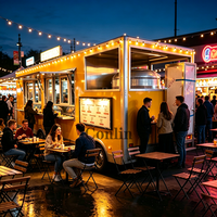 Kebab-Anhänger, Imbisswagen für Hot Dogs, Voll Ausgestatteter Pizza-Truck mit Ofen zum Verkauf