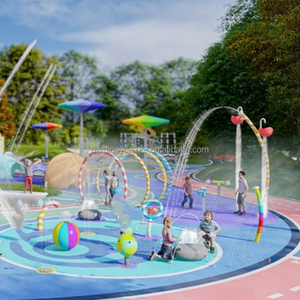 Zone <span class=keywords><strong>aquatique</strong></span> de jeux d'eau pour aire de jeux extérieure, fontaine à jet d'eau carrée pour <span class=keywords><strong>camping</strong></span> familial - Product Image 5