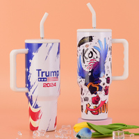 Gobelet isotherme en acier inoxydable personnalisé avec logo, 40 oz, anti-fuite, sans BPA, avec couvercle et paille, cadeau de voyage, tasses à café