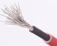 PV1-F Verzinntes Kupfer Niederspannungs-Photovoltaik-Solarkabel 1,5mm 2,5mm 4mm 6mm XLPE-Isolierung Doppelkern IP68 0,6/1kV Panelkabel