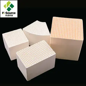 Cerâmica para trocador de calor em favo de mel de mullite 150x150x100 mm