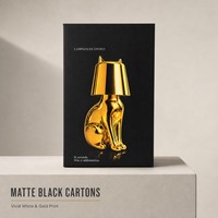 Emballage de lampe de table réutilisable personnalisé de luxe, boîte en carton ondulé recyclé de qualité supérieure, impression offset 4 couleurs, revêtement UV, design écologique